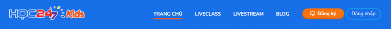 Trang web học tập Kids.hoc247.vn