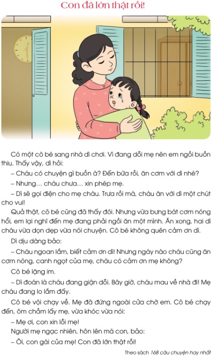 Con đã lớn thật rồi