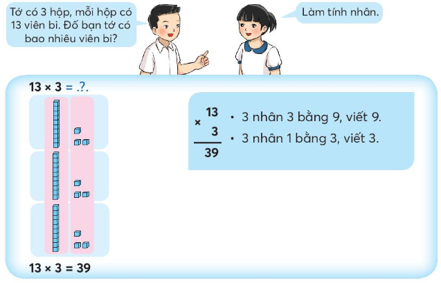 Nhân với số có một chữ số trong phạm vi 100