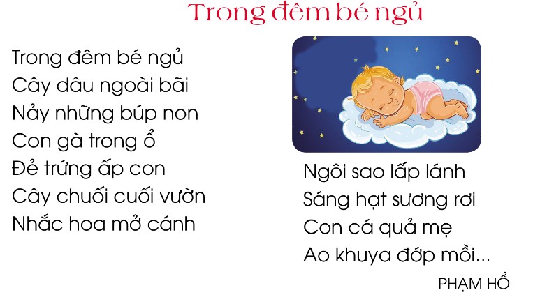 Trong đêm bé ngủ