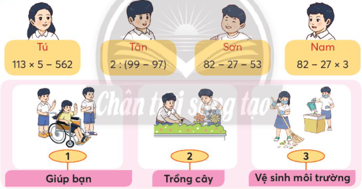 Giải Luyện tập bài 3 trang 52 SGK Toán 3 tập 1 CTST