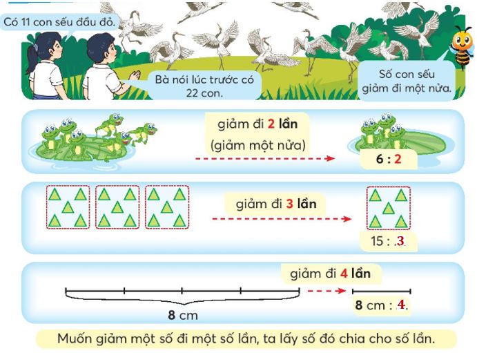 Giảm một số đi một số lần