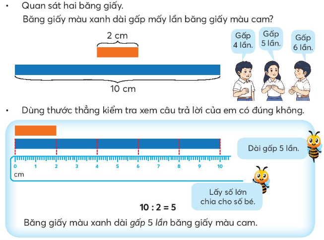 So sánh số lớn gấp mấy lần số bé